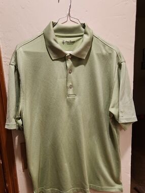 Men's Light Sage Green Polo Shirt